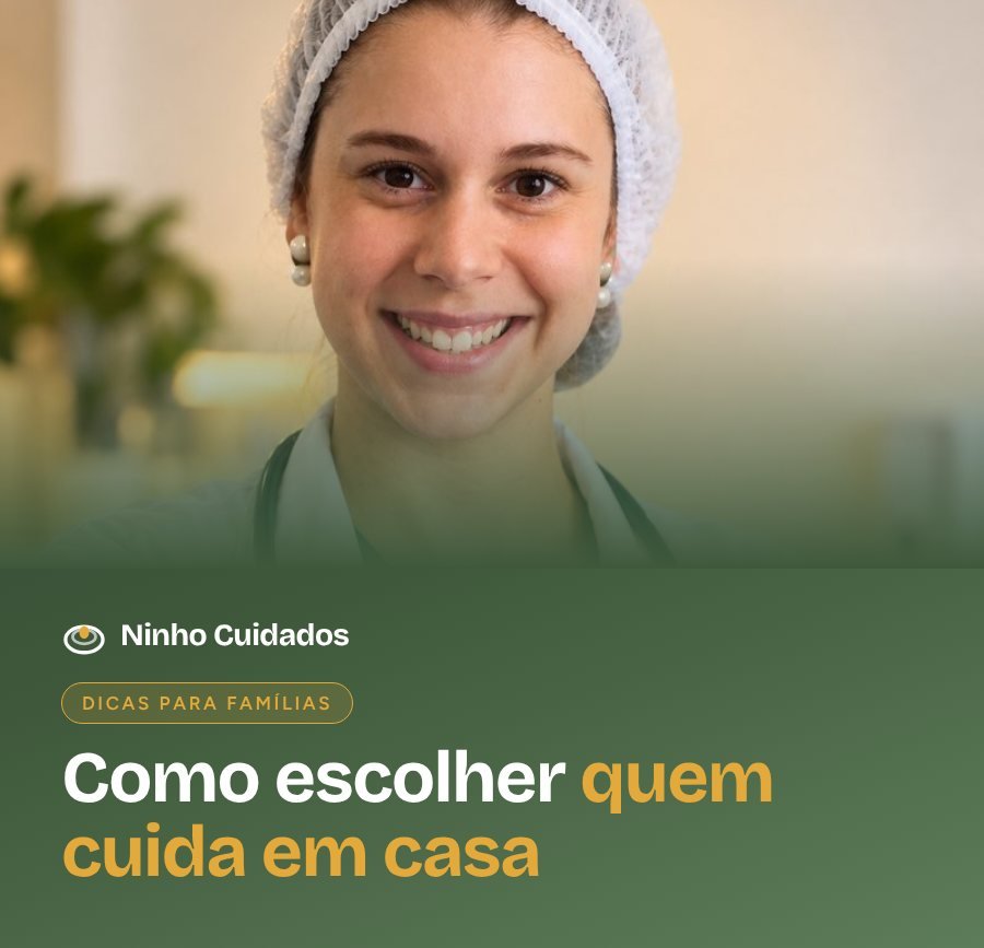 Como escolher um profissional de enfermagem para atender em casa: 8 perguntas antes de contratar